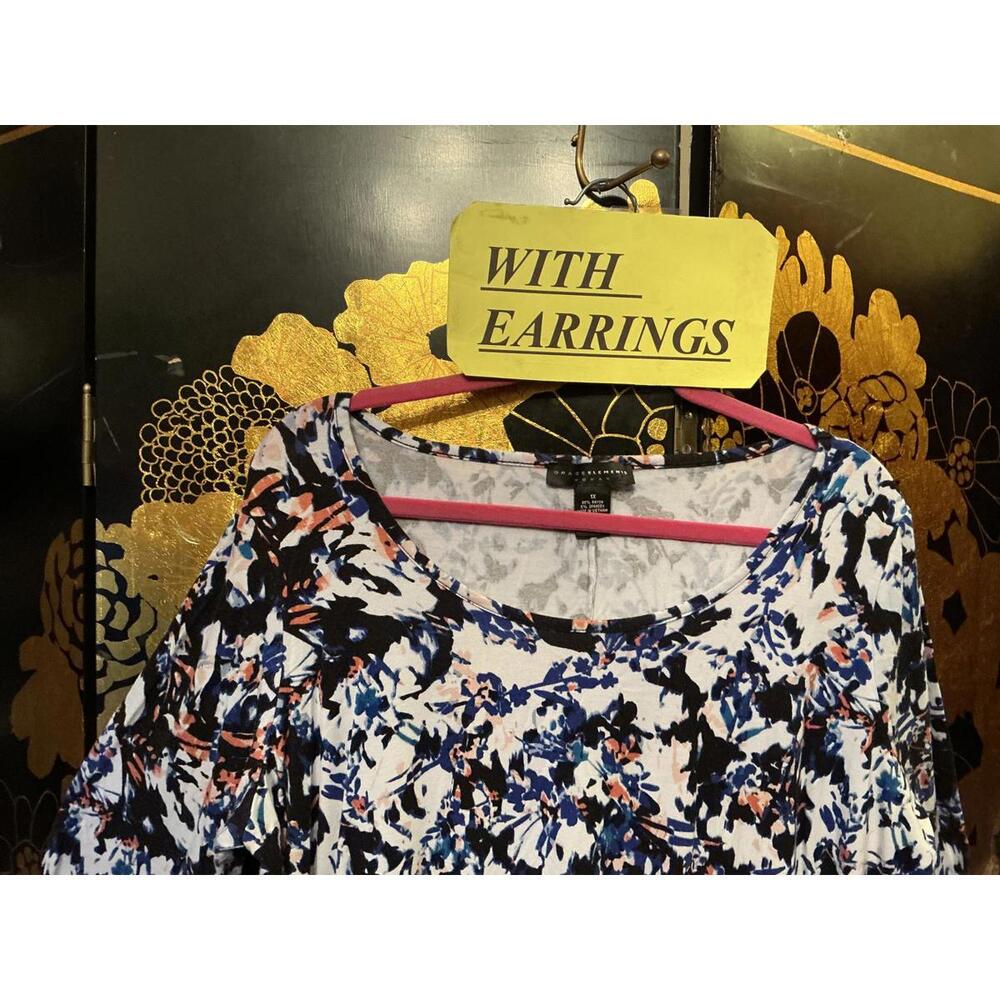 1X Thistle Top & Earrings